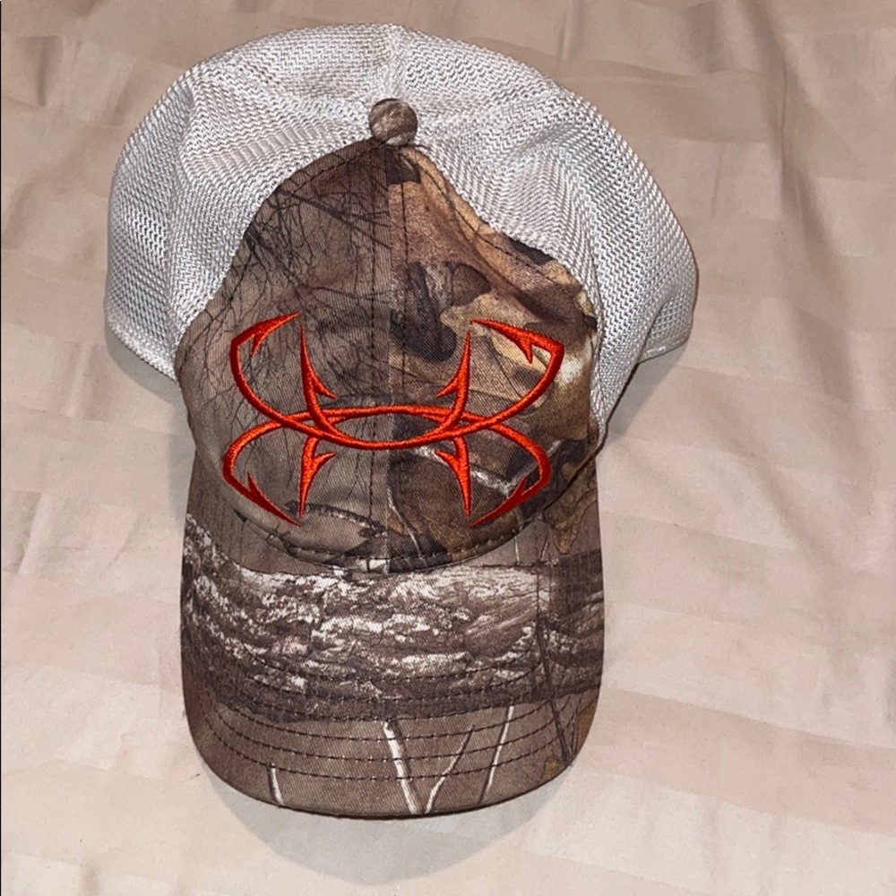 Camo Under Armour hat with mesh back